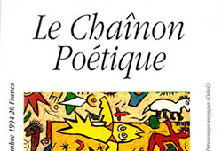 Portada de «Le Chaînon Poétique», Paris, Médiathèque Champigny-sur-Marne, 1994