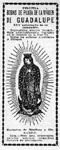 Anuncio de la película sobre las fiestas conmemorativas del XXV aniversario de la coronación de la Virgen de Guadalupe
