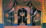 Boceto para la escenografía de Fuensanta de Roberto Montenegro (1943)