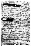 Manuscrito de «El sueño de los guantes negros», página 2