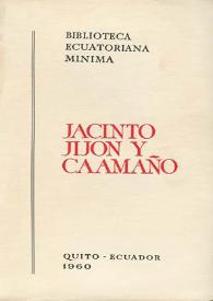 Jacinto Jijón y Caamaño | Biblioteca Virtual Miguel de Cervantes