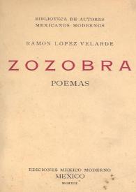 Zozobra / Ramón López Velarde | Biblioteca Virtual Miguel de Cervantes