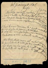 Poema del hijo (Punta Arenas, 1919) / Gabriela Mistral | Biblioteca Virtual Miguel de Cervantes