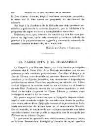El P. Fita y el Humanismo / Adolfo Bonilla y San Martín | Biblioteca Virtual Miguel de Cervantes