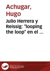 Julio Herrera y Reissig: "looping the loop" en el aeroplano de la imaginación / Hugo Achugar | Biblioteca Virtual Miguel de Cervantes