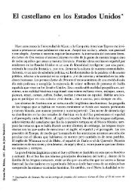 El castellano en los Estados Unidos / Octavio Paz | Biblioteca Virtual Miguel de Cervantes