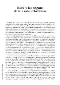 Mutis y los orígenes de la nación colombiana / Miguel Manrique | Biblioteca Virtual Miguel de Cervantes