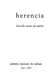 Herencia / Clorinda Matto de Turner | Biblioteca Virtual Miguel de Cervantes