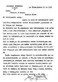 Podestá, José. 18 de marzo de 1931 | Biblioteca Virtual Miguel de Cervantes