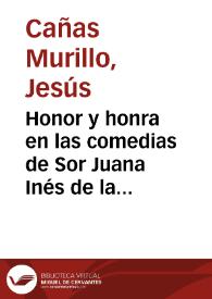 Honor y honra en las comedias de Sor Juana Inés de la Cruz / Jesús Cañas Murillo | Biblioteca Virtual Miguel de Cervantes