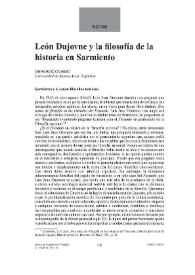 León Dujovne y la filosofía de la historia en Sarmiento / Gerardo Oviedo | Biblioteca Virtual Miguel de Cervantes