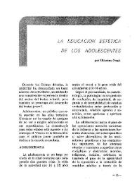 La educación estética de los adolescentes / por Ottorino Negri | Biblioteca Virtual Miguel de Cervantes