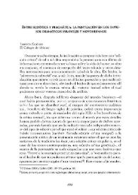 Entre ecdótica y pragmática : la puntuación en los impresos dramáticos españoles y novohispanos / Laurette Godinas | Biblioteca Virtual Miguel de Cervantes