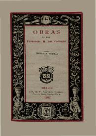 Obras de Don Florencio M. del Castillo. Novelas cortas | Biblioteca Virtual Miguel de Cervantes