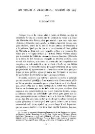 En torno a "Mariucha": Galdós en 1903 / por E. Inman Fox | Biblioteca Virtual Miguel de Cervantes