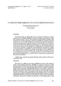 Cooperativismo agrario en la Comunidad Valenciana / Concepción Basanta Fernández | Biblioteca Virtual Miguel de Cervantes