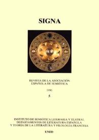 Signa : revista de la Asociación Española de Semiótica. Núm. 5, 1996