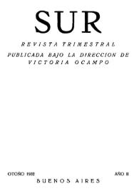 Sur : revista trimestral. Año II, otoño 1932 | Biblioteca Virtual Miguel de Cervantes