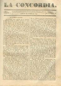 La Concordia. Tomo I, semestre I, núm. 3, 15 de enero de 1844 | Biblioteca Virtual Miguel de Cervantes