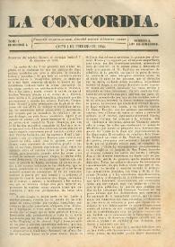 La Concordia. Tomo I, semestre I, núm. 6, 5 de febrero de 1844 | Biblioteca Virtual Miguel de Cervantes