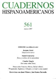 Cuadernos Hispanoamericanos. Núm. 561, marzo 1997 | Biblioteca Virtual Miguel de Cervantes