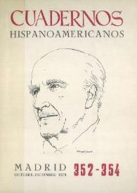 Cuadernos Hispanoamericanos. Núm. 352-354, octubre-diciembre 1979 | Biblioteca Virtual Miguel de Cervantes