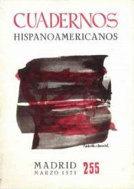 Cuadernos Hispanoamericanos. Núm. 255, marzo 1971 | Biblioteca Virtual Miguel de Cervantes