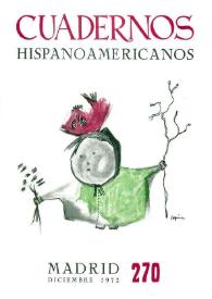 Cuadernos Hispanoamericanos. Núm. 270, diciembre 1972 | Biblioteca Virtual Miguel de Cervantes