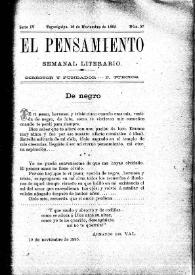 El pensamiento semanal literario. Núm. 57, 16 de noviembre de 1895 | Biblioteca Virtual Miguel de Cervantes