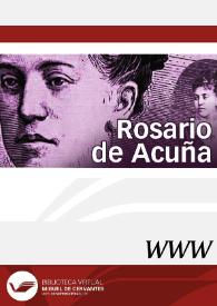 Rosario de Acuña / directora M.ª Ángeles Ayala Aracil  | Biblioteca Virtual Miguel de Cervantes
