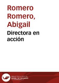 Directora en acción | Biblioteca Virtual Miguel de Cervantes