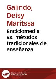 Enciclomedia vs. métodos tradicionales de enseñanza | Biblioteca Virtual Miguel de Cervantes