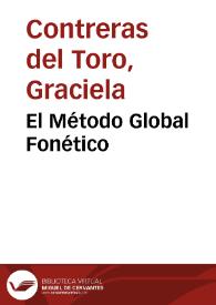El Método Global Fonético | Biblioteca Virtual Miguel de Cervantes