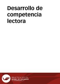 Desarrollo de competencia lectora | Biblioteca Virtual Miguel de Cervantes