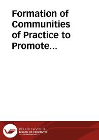 Formation of Communities of Practice to Promote Openness in Education | Biblioteca Virtual Miguel de Cervantes
