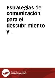 Estrategias de comunicación para el descubrimiento y uso de Recursos Educativos Abiertos | Biblioteca Virtual Miguel de Cervantes