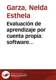 Evaluación de aprendizaje por cuenta propia: software de productividad | Biblioteca Virtual Miguel de Cervantes