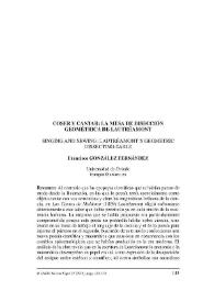 Coser y cantar : La mesa de disección geométrica de Lautréamont / Francisco González Fernández | Biblioteca Virtual Miguel de Cervantes