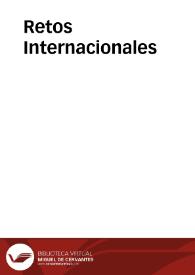 Retos Internacionales | Biblioteca Virtual Miguel de Cervantes