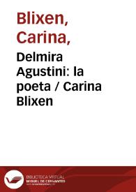 Delmira Agustini: la poeta / Carina Blixen | Biblioteca Virtual Miguel de Cervantes