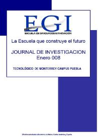 Journal de Investigación de la Escuela de Graduados e Innovación. Enero 2008 | Biblioteca Virtual Miguel de Cervantes