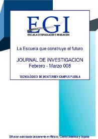 Journal de Investigación de la Escuela de Graduados e Innovación. Febrero-Marzo 2008 | Biblioteca Virtual Miguel de Cervantes