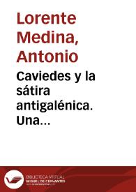 Caviedes y la sátira antigalénica. Una revisión crítica | Biblioteca Virtual Miguel de Cervantes