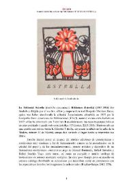 Editorial Estrella (1917-1926) [Semblanza] / Inmaculada Rodríguez Moranta | Biblioteca Virtual Miguel de Cervantes