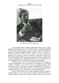 Arturo Cuadrado Moure (Denia, 1904 - Buenos Aires, 1998) [Semblanza] / Fernando Larraz | Biblioteca Virtual Miguel de Cervantes