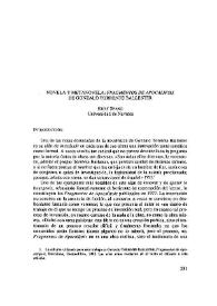 Novela y  metanovela: "Fragmentos de apocalipsis" de Gonzalo Torrente Ballester / Kurt Spang | Biblioteca Virtual Miguel de Cervantes