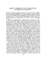 "Amor y pedagogía" en la dialéctica interior de Unamuno  / Paul R. Olson | Biblioteca Virtual Miguel de Cervantes