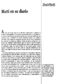 Martí en su diario / José Miguel Oviedo | Biblioteca Virtual Miguel de Cervantes