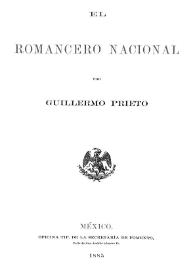 El romancero nacional / por Guillermo Prieto | Biblioteca Virtual Miguel de Cervantes
