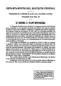El general D. Felipe Berriozábal | Biblioteca Virtual Miguel de Cervantes
